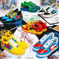 2024 Fashion Style, Loyal Customers Small Shadow, Bape Star x Marvel Hero Series KKIC Low Top Shoes