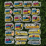 DS STICKER P0141 23 PCS Cute Javanese Words Viral Waterproof Durable Not Easy to Fade Style bebas