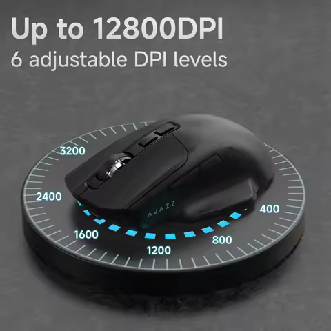 AJAZZ AJ039V2 Tri-Mode Wireless 2.4G/Bluetooth/Wired Gaming Mouse Lightweight Design, Cost-Effective