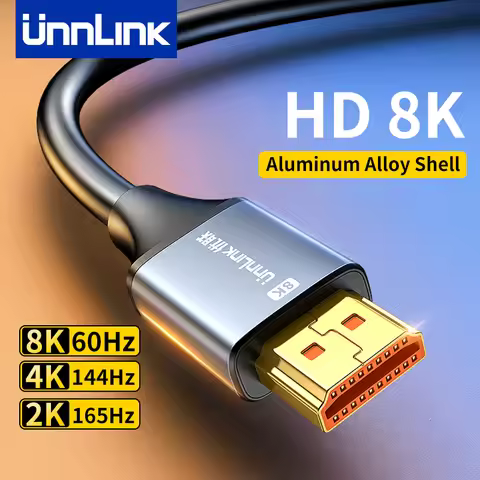 Unnlink 8K HDMI Cable for TV Box PS5 USB HUB Ultra High Speed Certified 8K@60Hz HDMI Cable 48Gbps EA