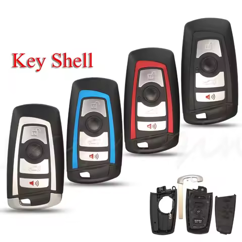 jingyuqin 4B Smart Car Key Shell Remote Keyless Case For BMW CAS4 F FEM 3 5 7 Series E90 E92 E93 X5 