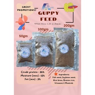 [100gm] Pellet makanan Ikan Guppy/ Ikan Laga/ Ikan Betta - Dedak makanan ikan
