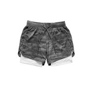 5XL Camo Running Shorts Men 2 In 1 Double-deck Quick Dry GYM Sport Shorts Fitness Jogging Workout Shorts Men Sports Short Pants