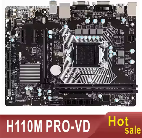 H110M PRO-VD 32GB LGA 1151 DDR4 Micro ATX H110 100% Tested Fully Work