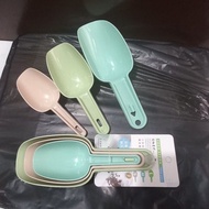 Gfs Ice Scoop Ice Scoop Ice Scoop Plastic Ice Shovel 1 set contains 3 sizes