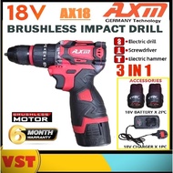 AXM HEAVY DUTY AX18 Brushless impact drill 10mm 2pc 18V X 2.0AH Li-lon battery AX-18