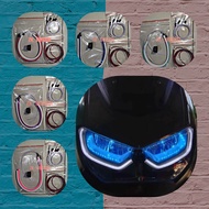 PAKET/PAKETAN LAMPU ALIS TINGGAL PASANG gratis demon eyes untuk motor NMAX AEROX VARIO BEAT