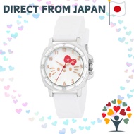 [J-Axis] Wristwatch Sanrio Rubber Big-Face Watch Hello Kitty CR3C0008-KTW Ladies White【Direct from J