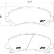 Disc Brake Pad Front MU-7 D-MAX GOLD SERIES ALL NEW MU-X COLORADO TRAILBLAZER 2012-2019 2WD High Lif