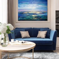 Seascape Painting Abstract Original Art on Canvas 60 x80 cm