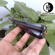 pipa rokok once cangklong tanduk kerbau model belimbing hitam D958