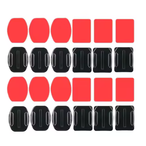 Helmet Adhesive Sticky Flat Curved Mount For GoPro Hero 12 11 10 9 8 7 6 5 4 Insta360 X2 X3 DJI Osmo