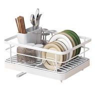 Dish Drying Rack Large Capacity Non-Slip Design Stable Auto-Drain Easy to Install Space-Saving Kitch