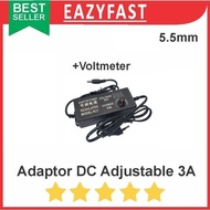 3A 5.5mm Adjustable DC Adapter 3 a Ampere PSU Power Supply Transformer