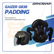 [READY STOCK] [ACCESSORIES] ORIGINAL GRACSHAW GAIZER G838 / GENNEX G535 / GEOMAX G555 Helmet Inner P