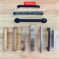PAMICA DIY Furniture Door Handle Metal Wood Bar Handle Drwer Cabinet Wardrobe Kitchen Handle 2pcs