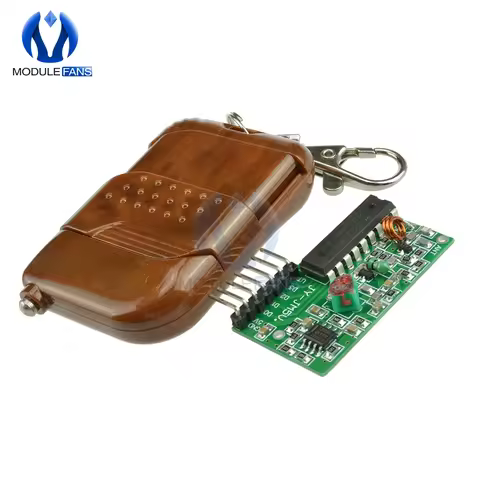 IC 2262 2272 315Mhz 433MHZ Four Ways 4 CH Key Wireless Remote Control Module Kit ASK Decoding Receiv