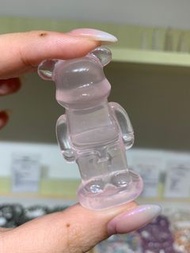 天然水晶-粉晶bearbrick