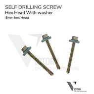 self drilling screw hex head with washer
