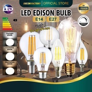 LED Edison Bulb Filament Bulb LED E14 E27 LED Candle Bulb Daylight Warmwhite LED Light Bulb Mentol L