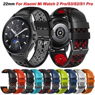22mm Strap For Xiaomi Mi Watch 2 Pro Silicone Watchband For Mi Watch S1 Active S1 Pro Color S3 S2 42