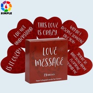 Love Confession Oracle About 8.5X8.5cm LoveKeywords Meaning 55 Cards