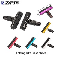 Folding Bike Aluminum Alloy Brake Pads Bicycle Durable Capliers Wear-resistant Rubber Shoes For Bmx 