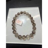 (A145)(9-9.4mm)Red brown hair bracelet in size 9-9.4mm