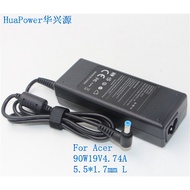 Suitable for Acer Acer 19V4.74A 90W Notebook Adapter Power Charger 5.5x1.7 Blue Head