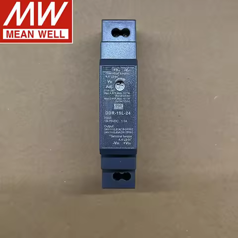 MEAN WELL DDR-15L Series DDR-15L-3.3 DDR-15L-5 DDR-15L-12 DDR-15L-15 DDR-15L-24 DIN rail type DC-DC 