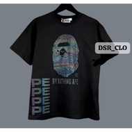 Bape A Bhating Aape T-shirt Back Side Neon LogoBIG Bape T-shirt