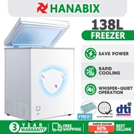 Hanabix 5 STAR Freezer Inverter Mini Chest Freezer 145L Peti Freezer Murah Deep Freezer Peti Sejuk B
