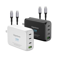 【Gigastone】130W GaN 氮化鎵四孔充電器 + C to C 100W快充傳輸線 快充組(PD-130)