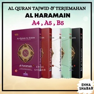 Ehna Shabab : Al Quran Tajwid &amp; Terjemahan Al Haramain Saiz A4 , A5 , B6 Karya Bestari Hadiah Dan Gift Al-Quran Besar