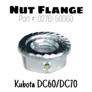 Nut Flange Kubota Harvester DC60 DC70 Part : 02761-50060