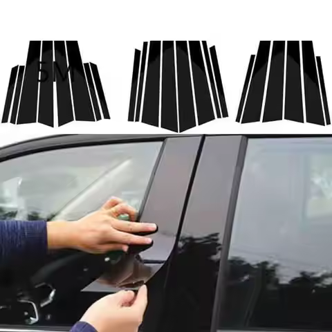 Mirror Gloss Black Car Window Pillar Sticker Trim For BMW E46 E90 E91 E92 E93 E60 F10 f01 f02 F07 F3