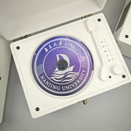 Retro CD Player Music Speaker Player CD Engraved Recording Songs Company Birthday Business Gift