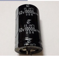 2 QUALITY CAPACITORS 10000UF63V 30X50MM 10000UF 63V