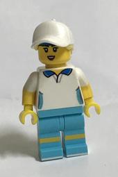全新 LEGO 樂高 BAM 自組人偶 2023   棒球帽 搭 藍白色休閒衣 人偶 