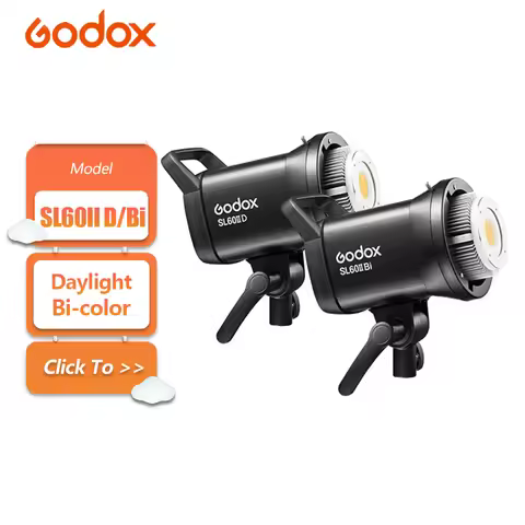 Godox SL60IID SL60IIBi 75W Daylight Bi-color LED Video Light with Bowens Mount for Camera Photograph