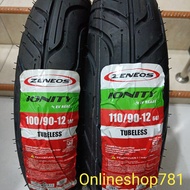 TUBELESS OUTER TIRES 100/90-12 & 110/90-12 ZENEOS IONITY