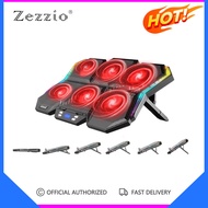 Zezzio ZLP-B6 12 Mode RGB Laptop Cooling Pad 6PCS ultra quiet Strong Fans for 12-17Inch Notebook