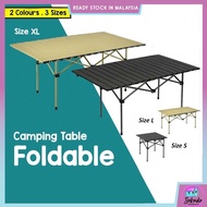 Roll-shaped Alloy Material Portable Folding Table Outdoor Folding Table Camping Folding Table