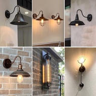 Loft Retro Industrial Style Outdoor Wall Lamp American Simple Iron Wall Lamp Aisle Corridor Warehous