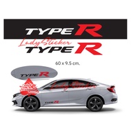 HONDA TYPE R CUTTING STICKER CAR STICKER CIVIC TYPE R HATCHBACK
