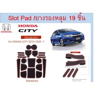 Honda City 2014-20 Slot pad 19pcs/19 Pieces Of Rubber Holes