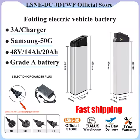 48V 14Ah 20Ah Amp Folding E Bike Battery F0LDING 006 009 for Electric Bicycle Batteries electric bik