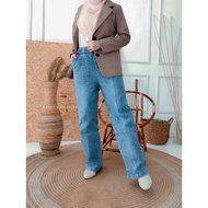 Aira Wide Leg Jeans 2Wins Exclusive [Jeans Stretchable, Loose]