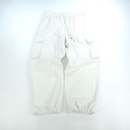 (Waist 30-32) GU Cargo Pants White (Women) (P0326-113)