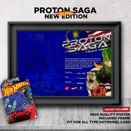 Frame Hotwheels Proton Saga 1985 Poster With Frame